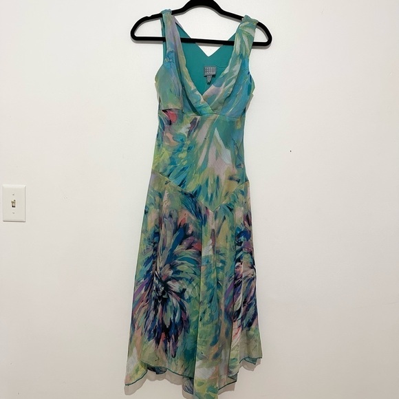Rabbit Rabbit Rabbit Design Sleeveless Floral Midi Maxi Dress size 6 - Picture 2 of 6